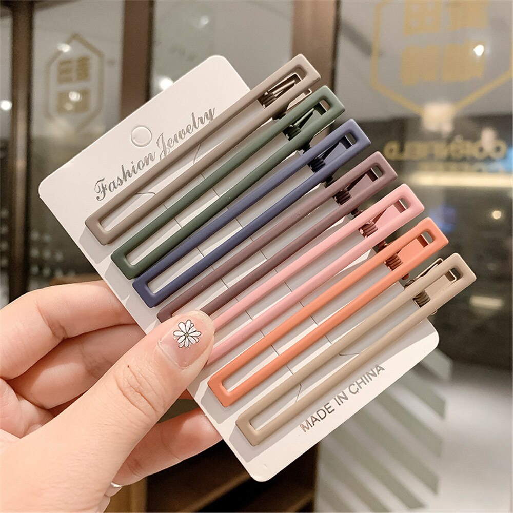 1 set Jepitan Rambut Korea Model Silang Lucu Aksesoris Rambut Hairpin Poni Import wanita Aksesoris