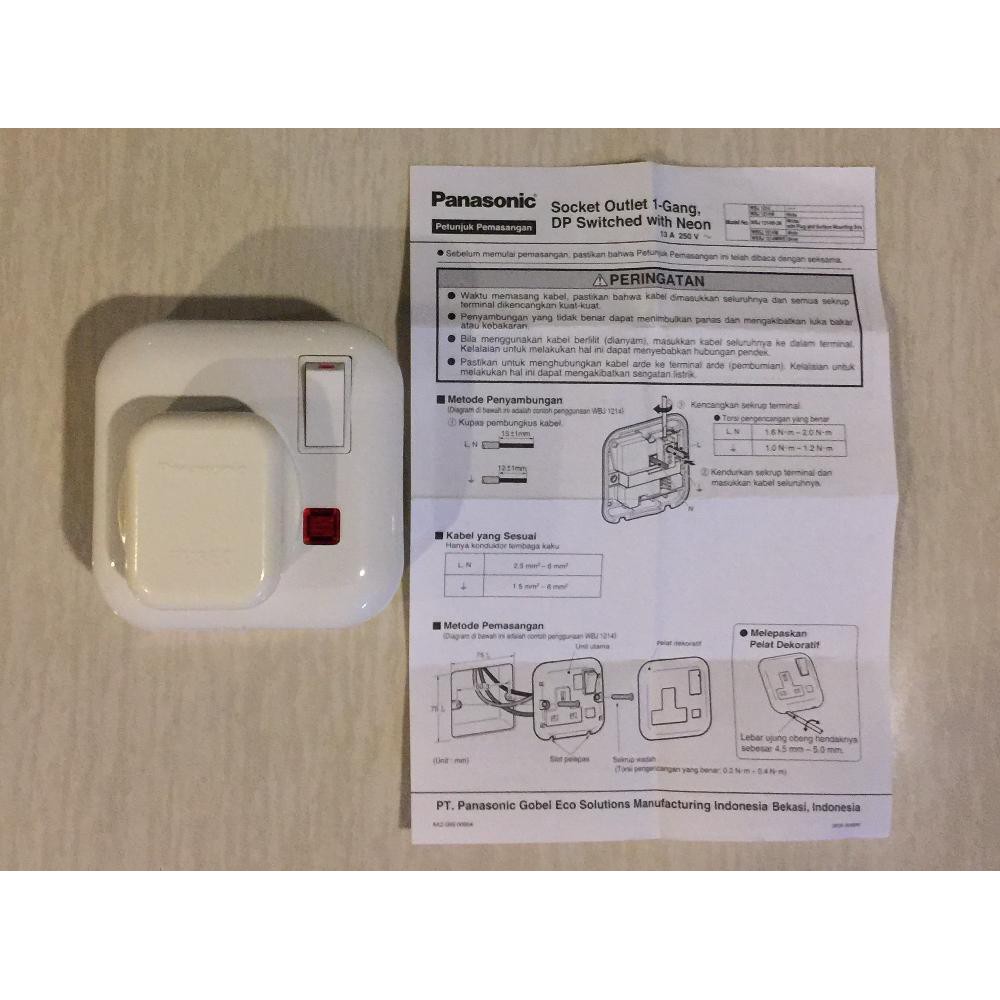 PANASONIC STOP KONTAK AC SET KOMPLIT stop kontak