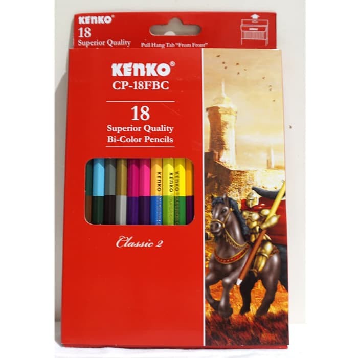

Pensil Warna Kenko 36 warna Bicolor - 18 dengan 2 sisi - KENKO CP-18FBC
