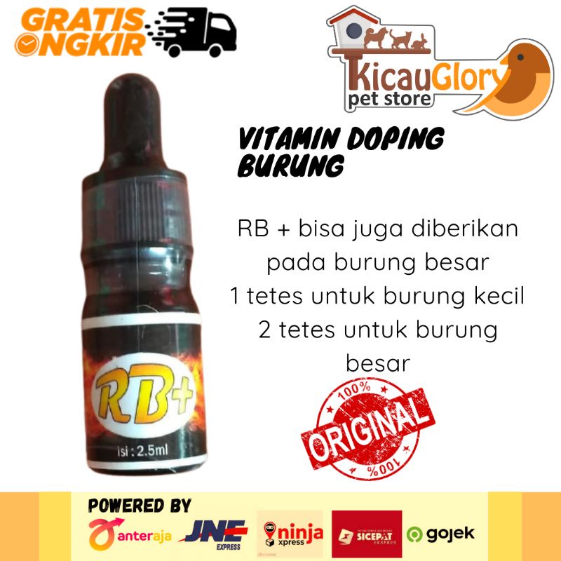 Vitamin Doping Burung Pleci RB+ RB PLUS