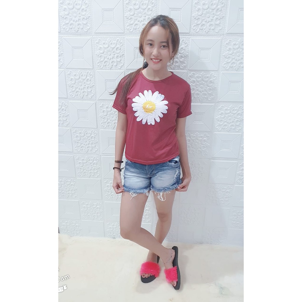 Kaos T-shirt Wanita Sunny / Sun Flower