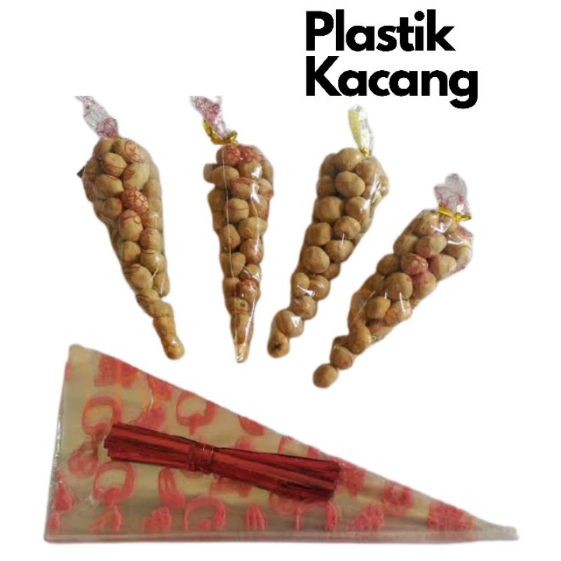 Plastik Kacang / Contong Kacang isi 50 pcs Plastik Segitiga Snack Makanan Ringan Jajanan