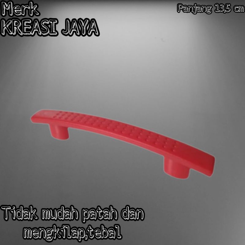 Tarikan Laci Gagang Laci Handle Pintu Lemari Plastik Warna Merah