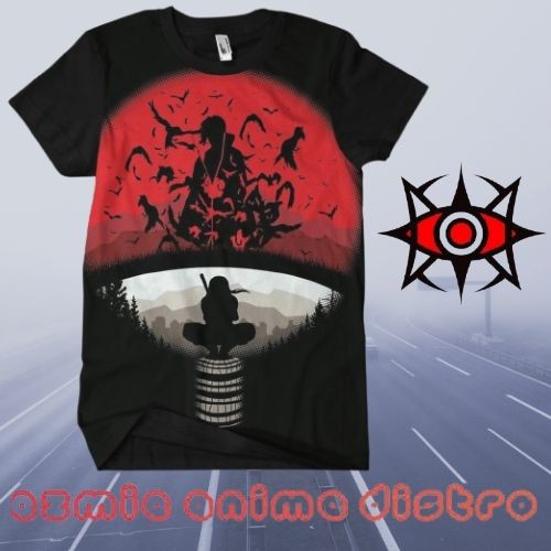 kaos 3D Fullprint Anime Naruto Itachi Klan Uchiha