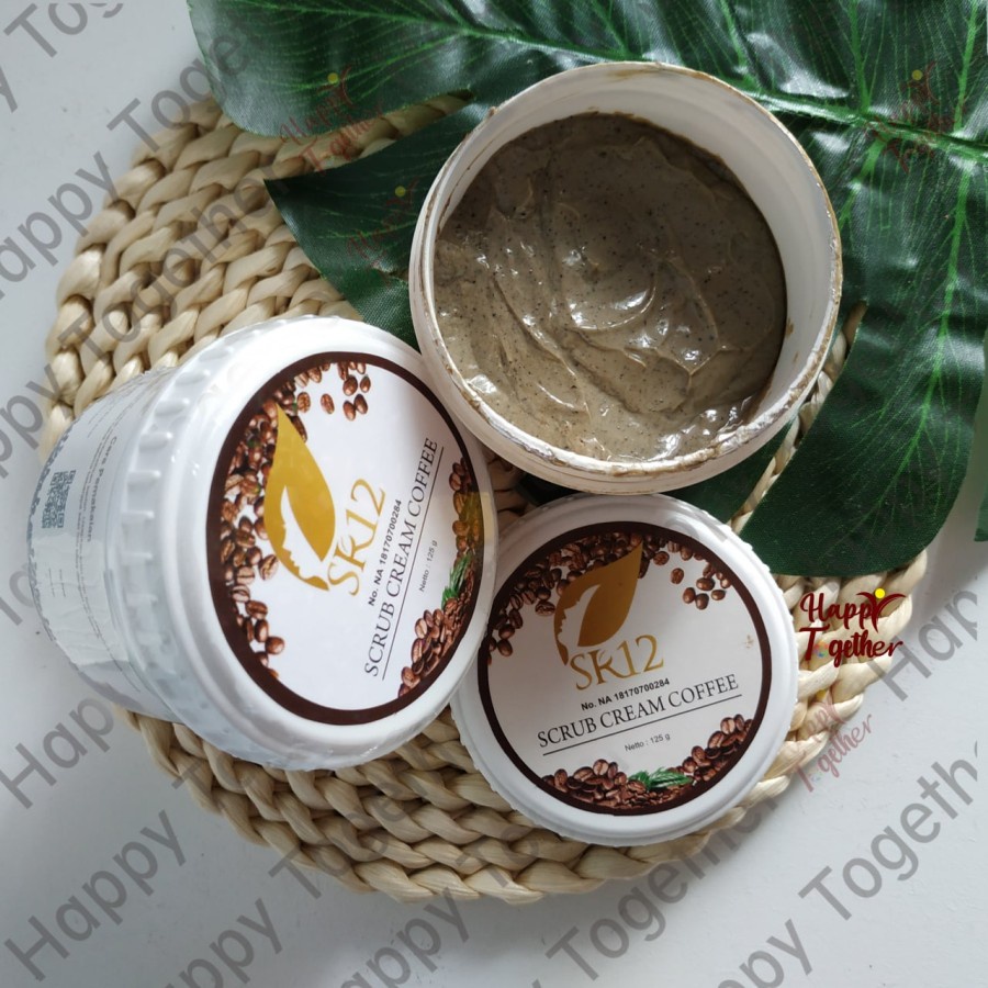 Scrub Cream Coffee SR12 Body BPOM - Lulur Kopi Pemutih Badan Penghilang Daki Original Official Agen Resmi SR 12