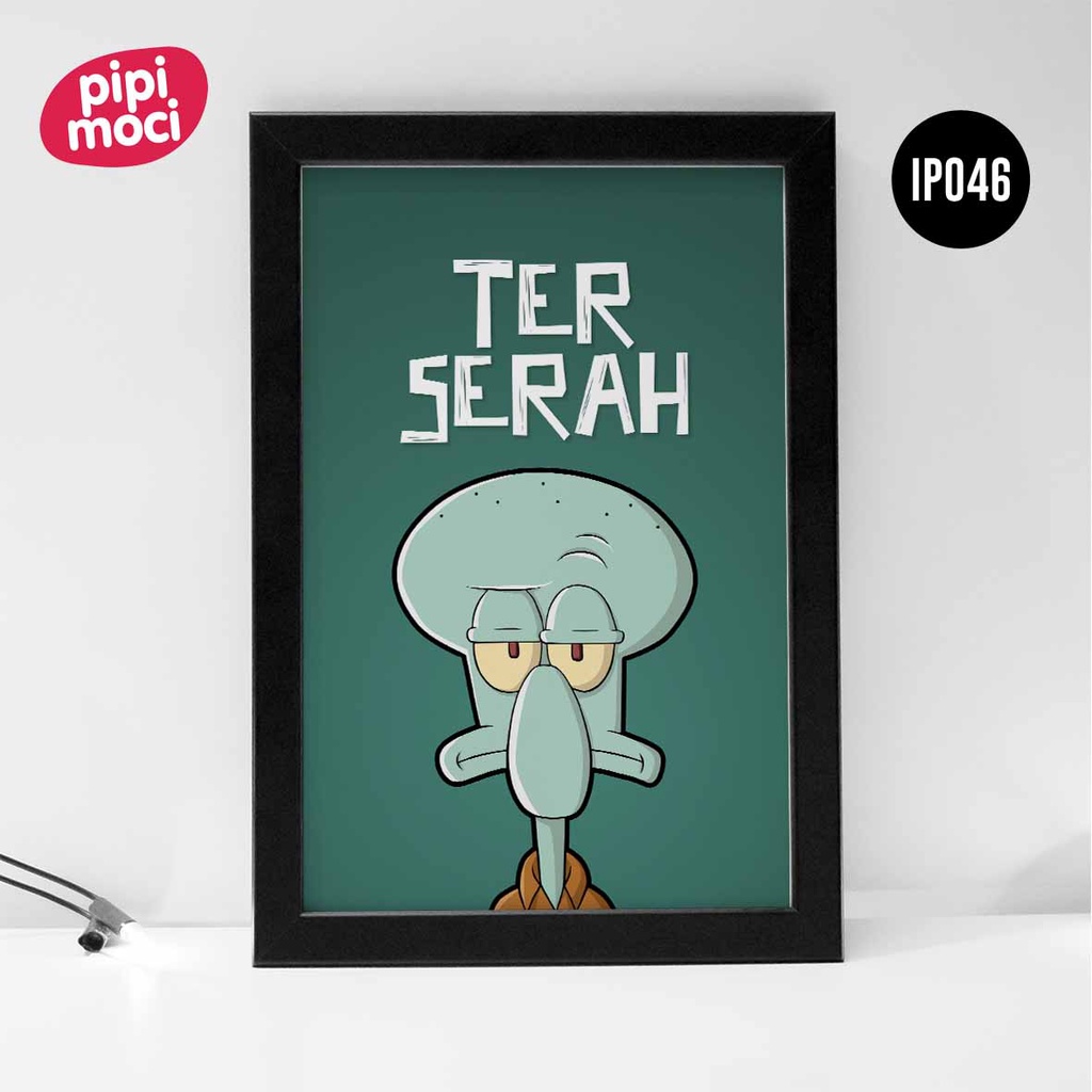 Poster Squidward Terserah A3 45X30cm