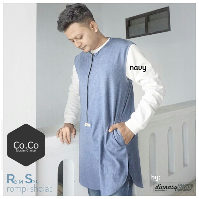 Sholat-Rompi- Rompi Sholat - Dark Grey, M -Rompi-Sholat.
