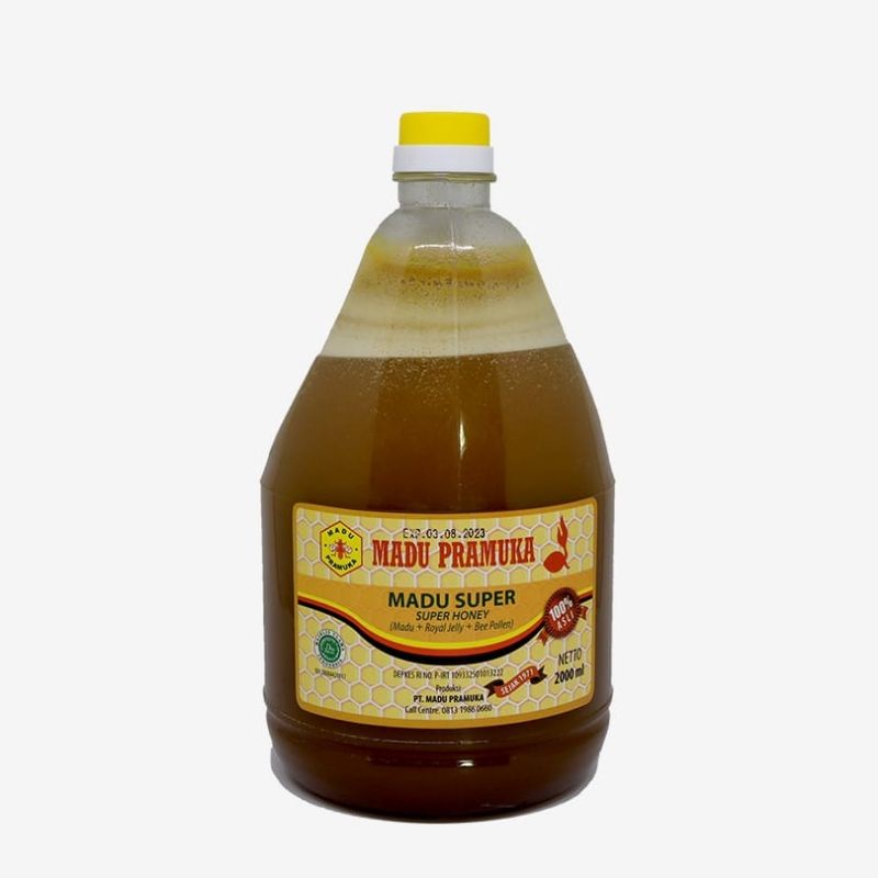 

Madu Pramuka Super 2000ml | Madu asli murni 2liter (Madu+Pollen+Royal jelly)