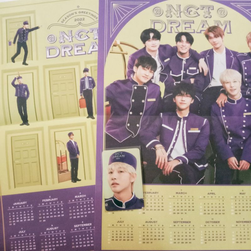 PHOTOCARD PC BENEFIT KTOWN 2022 SEASON GREETING NCT DREAM RENJUN JENO JAEMIN MARK HAECHAN