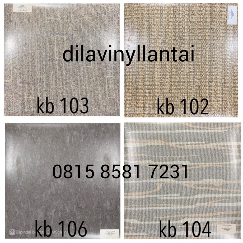 Lantai Vinyl Tile Kangbang Tebal 2mm