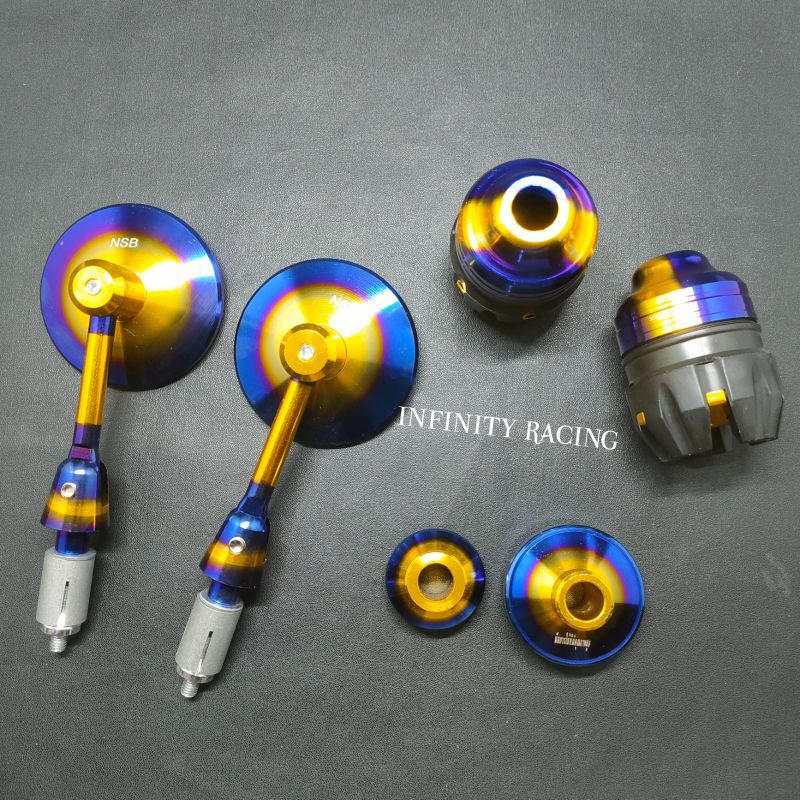 Paket Honda Matic Isi 3 Item. Spion Jalu Bulat Full Twotone Plus Jalu As Rosa Depan 2tone Plus Gearb