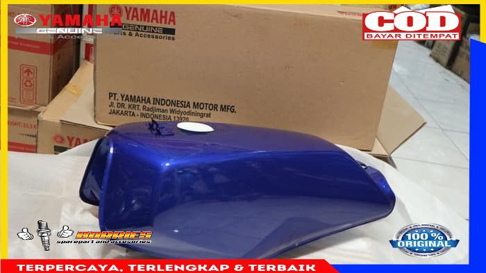 TANGKI BENSIN RX KING BIRU POLOS 29N-F4110-00-P2 ORI YAMAHA
