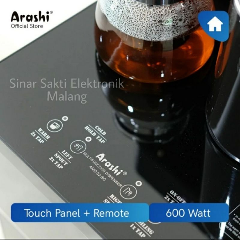 Dispenser Arashi Galon Bawah + Remote amd 02bc Panas Dingin AMD02BC amd 02b c Malang Murah