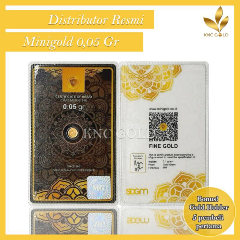 MINI GOLD 0,05Gr 24K _ Emas Mini, Emas Kecil, Baby Gold 0,05Gr