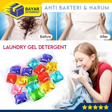 Sabun Laundry GEL BALL JELLY BEADS Detergent Gell Cuci Baju Anti Septik