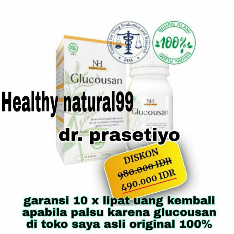 glucousan NH 100% asli suplemen mengatasi diabetes-nyeri & mencegah penyakit jantung