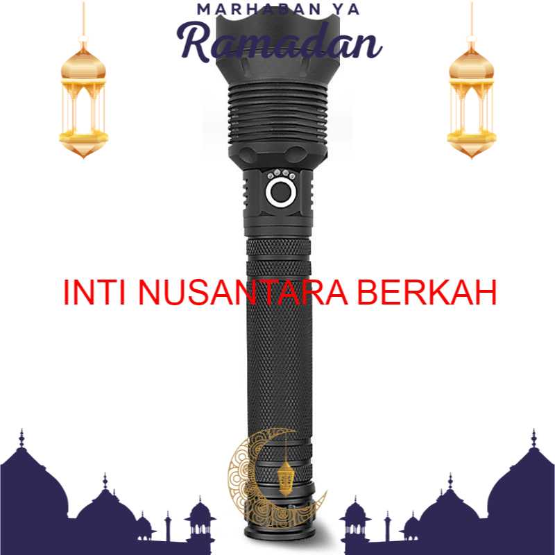 TaffLED Senter LED Long Range Zoom XHP70.2 90000 Lumens - HS313