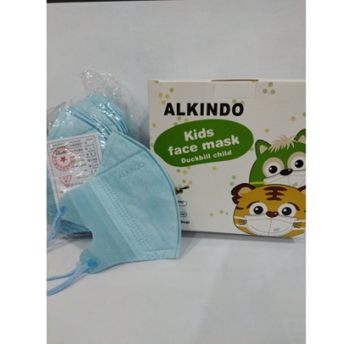 MASKER DUCKBILL ANAK ALKINDO GARIS ISI 50PCS