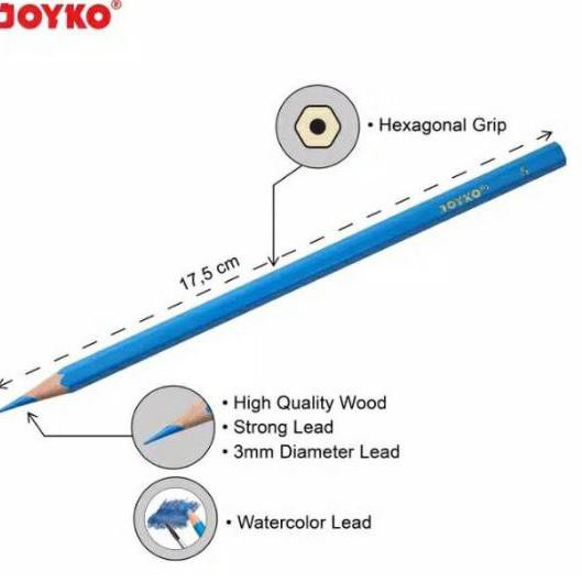 

PENSIL WARNA JOYKO 24 WARNA COLOUR CP-24PB (ART. G3737)