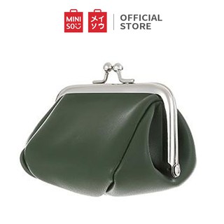 MINISO Dompet koin klip sederhana Wanita Lucu Simple Polos 