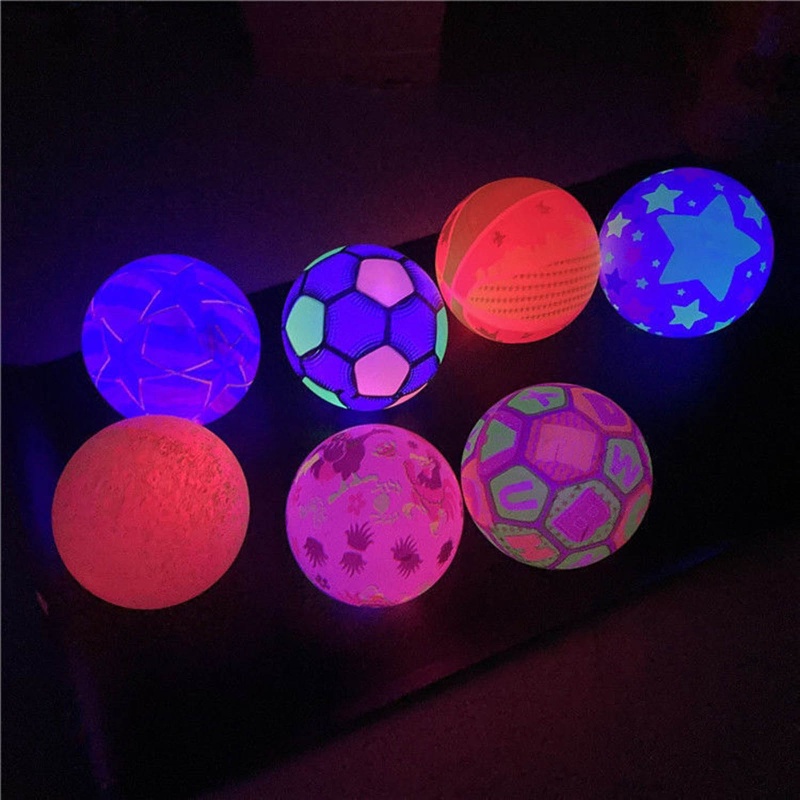 Mary LED Mainan Goyang Bercahaya Olahraga Sepak Bola Anak Luar Malam Playset