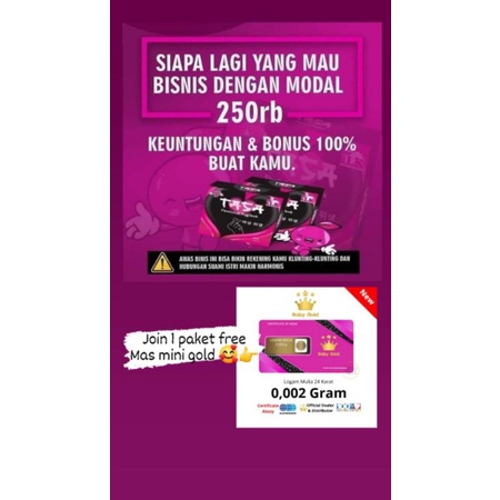paket join sabun tasa free mas mini gold+member