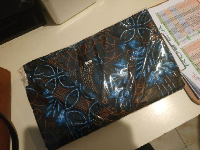 Kemeja Batik Couple Pria Wanita Lengan Panjang Pendek