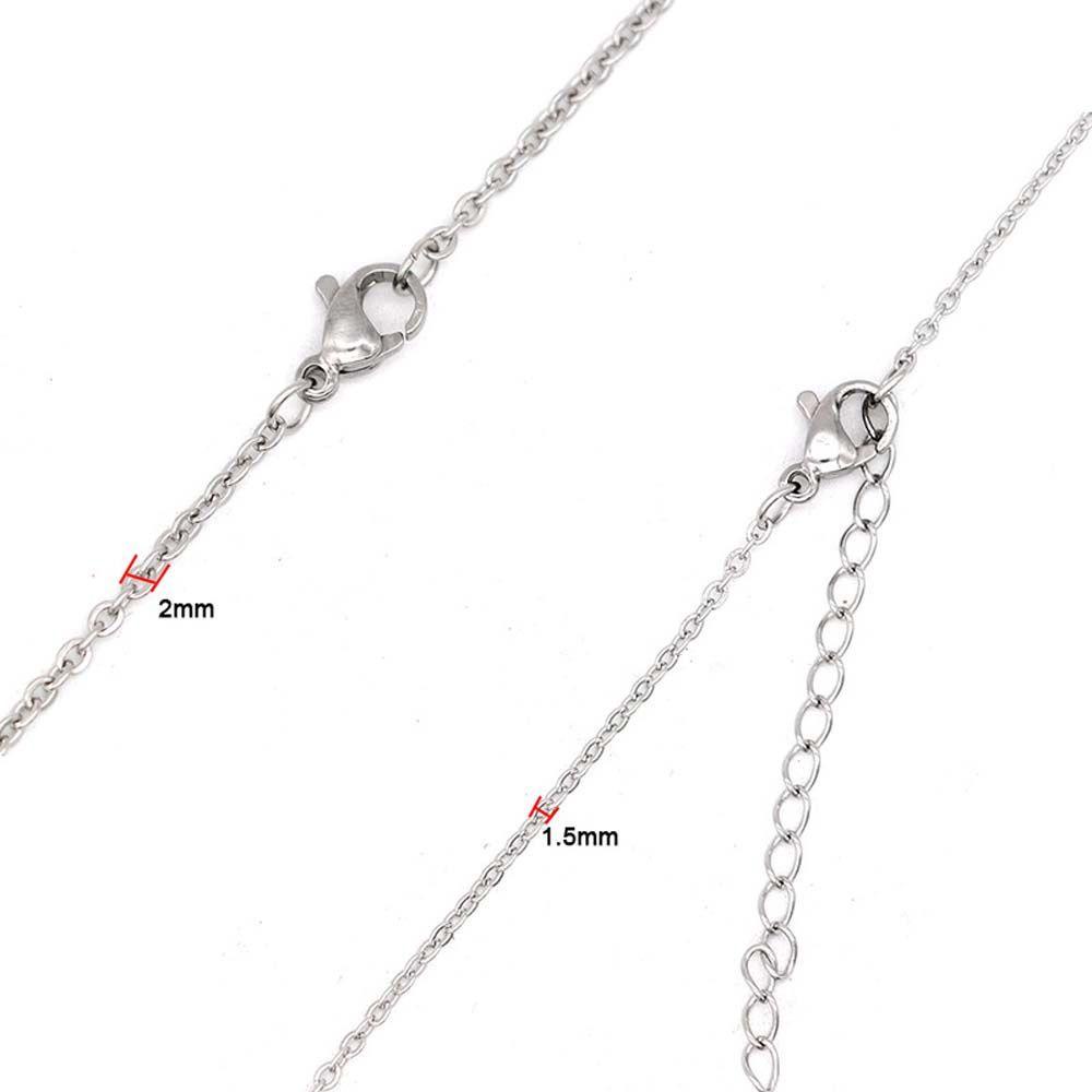 Needway Chains Komponen 10pcs/lot Untuk Membuat Perhiasan DIY Bahan Aksesoris Link Rantai Stainless Steel Dengan Lobster Clasp Kalung Temuan Perhiasan