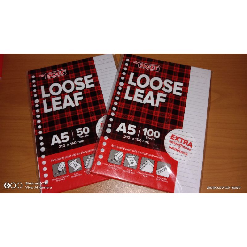 

Loose leaf/ Isi binder A5 garis isi 50 dan 100