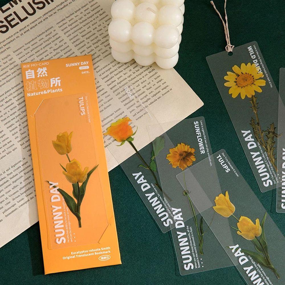 REBUY Rebuy Nature Plant Bookmark Baca Aksesoris Anak Penanda Halaman Label Membaca Asisten Siswa Alat Tulis Membaca Bookmark