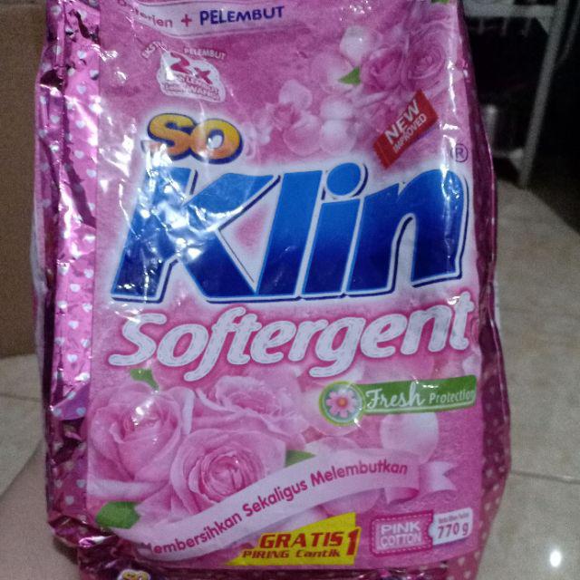 Detergen So Klin 770gr Softergen Pelembut Maju Bersama