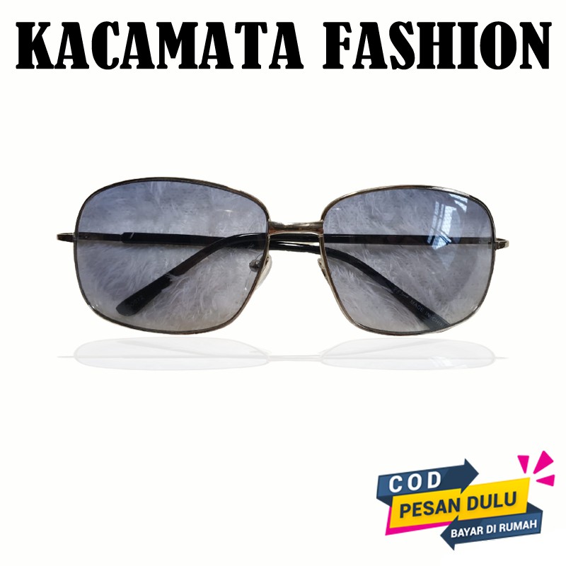 Kacamata Gaya Trendy Bigsized Kacamata Hitam Pria Wanita Anti UV Fashion Big Frame New Style Korean