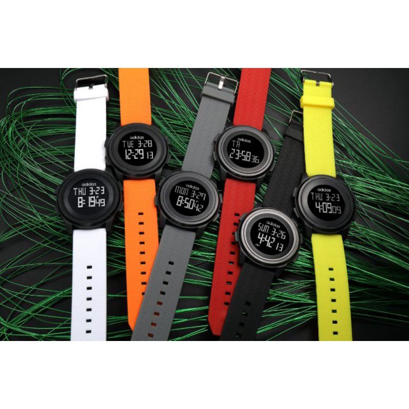 Jam Tangan Pria Adidas 9301 Digital Led Tali Rubber JM08