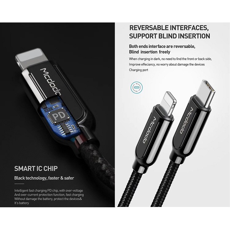 Mcdodo PD Quick Charge Type C to Lightning Cable Original