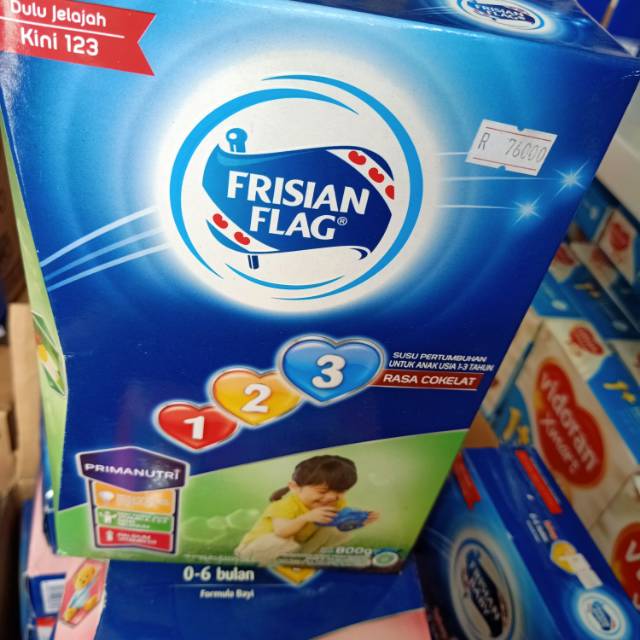 Frisian flag 123 rasa coklat usia 1-3 tahun kemasan 800 gr