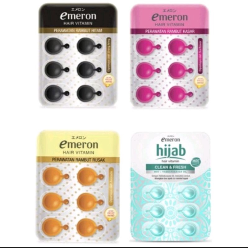 EMERON Hair Vitamin BPOM ORIGINAL / Vitamin Rambut Perawatan Rambut Rusak