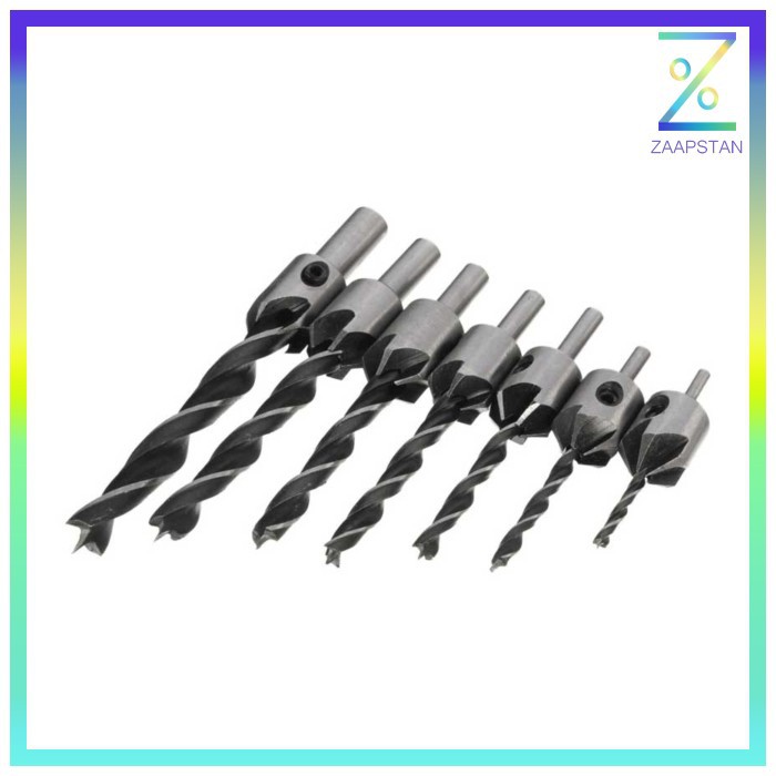 Mata Bor Drill Bit Countersink HSS 3-10mm 7 PCS - QST-K13