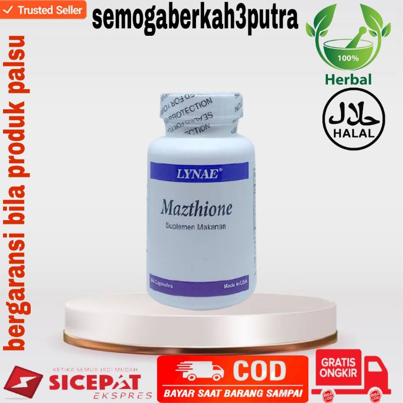 Mazthione Original USA Suplemen Kecantikan Obat Pemutih Badan (60 Kapsul) Asli LYNAE