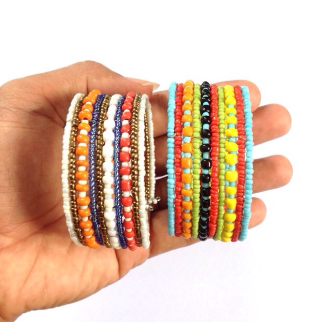 Gelang manik manik etnik aksesoris wanita handmade  