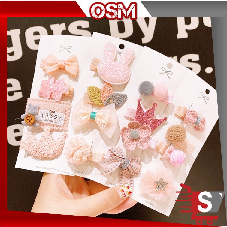 OSM F706 4 PCS Jepit Rambut Model Pita Ala Korea OSM F706 4 PCS Jepit Rambut Model Pita Ala Korea
