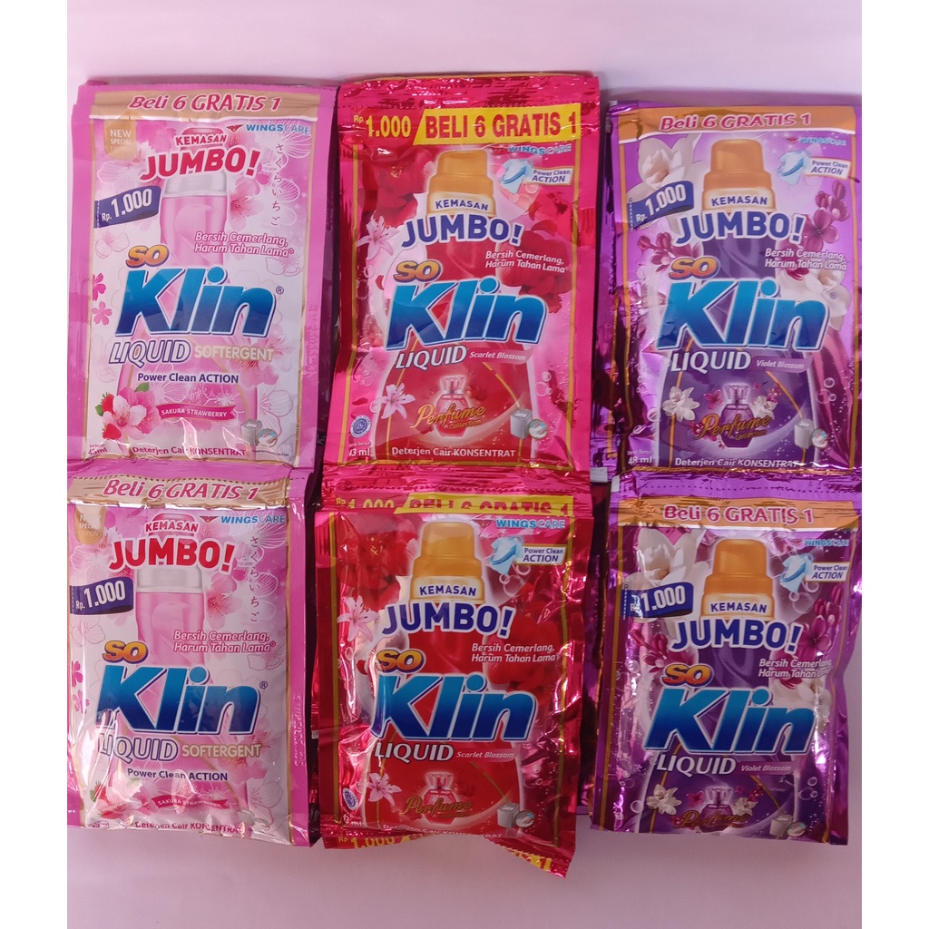 SOklin JUMBO 43ML 1renceng 6sachet