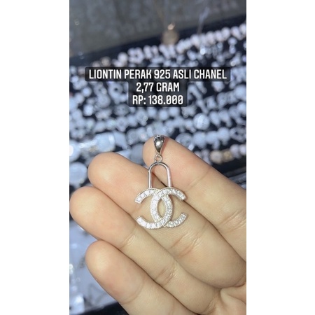 Liontin Perak 925 Asli Motif Chanel
