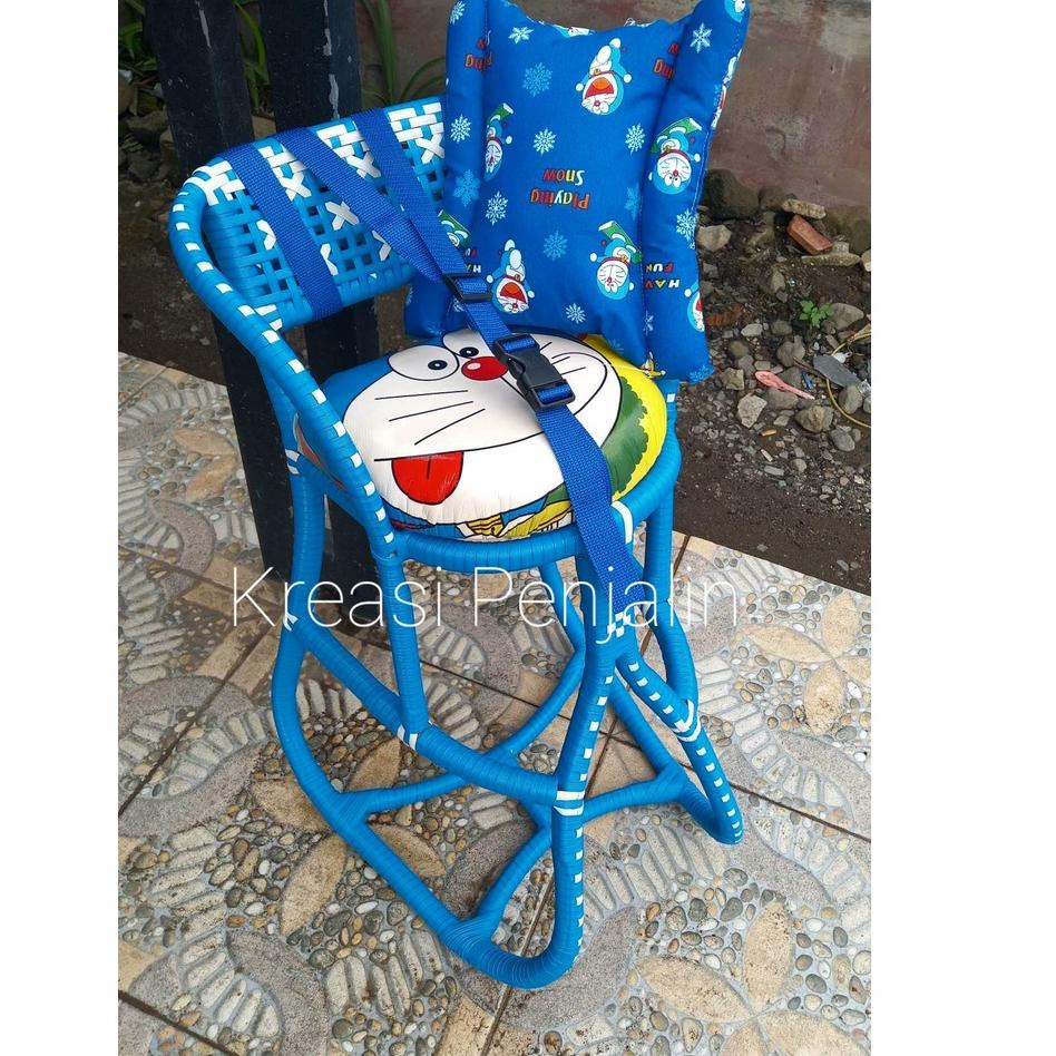 Sangat Nyaman.. Boncengan Anak Motor Matic Full anyam Free Sabuk dan Bantal Stang / Kursi Boncengan 