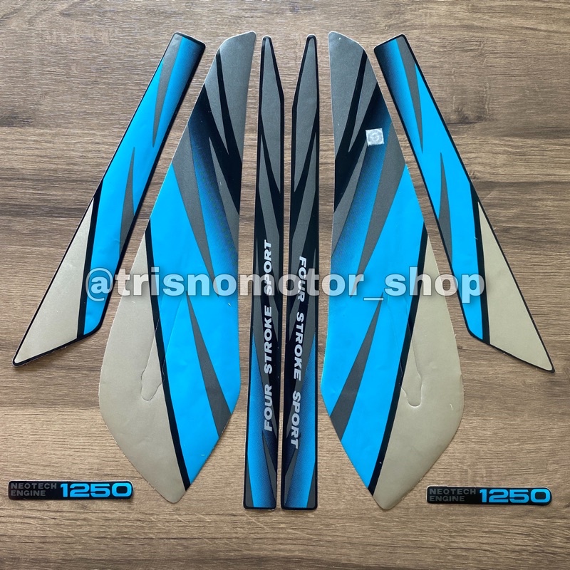 Striping GL MAX 1996 biru | stiker motor honda gl max lama