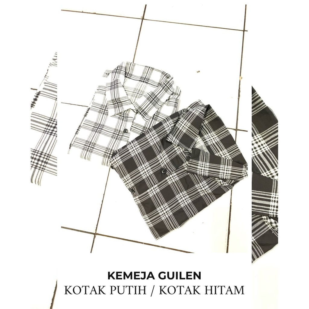 XL &amp; XXL KEMEJA GUILEN OVERSIZE SHIRT | GUILEN OVERSIZE SHIRT | BAHAN KATUN KOTAK YANDETH FIT XL