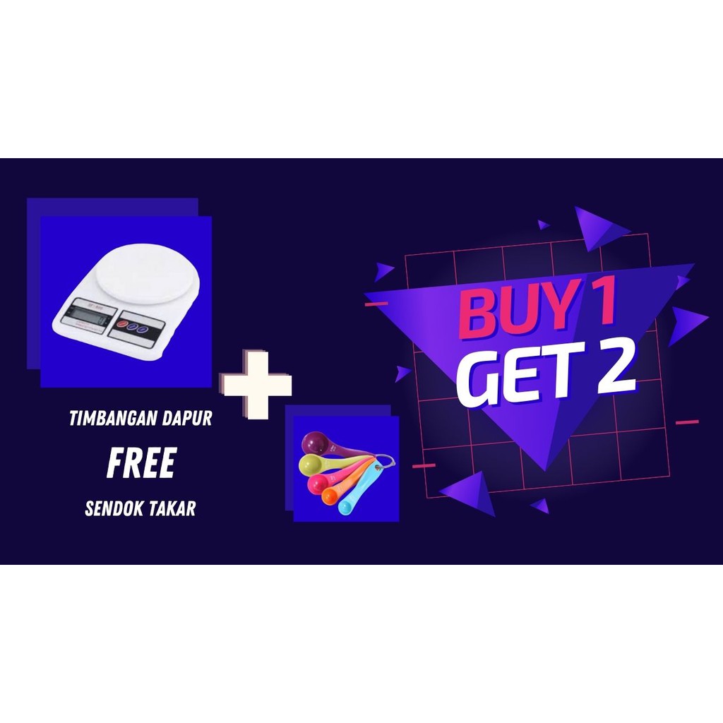 [FREE SENDOK TAKAR] Timbangan Dapur Digital SF-400 (10KG)