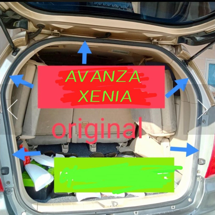 karet pintu bagasi belakang toyota avanza daihatsu xenia original