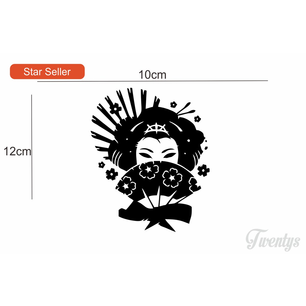 

STIKER JAPANESE GIRL CUTTING STICKER VINYL DECAL