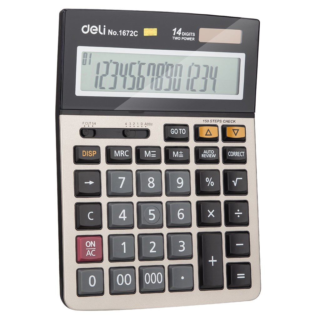 

Deli Kalkulator 14 Digit 150 Fungsi Dengan Penutup Acrylic Kalkulator Scientific | E1672C