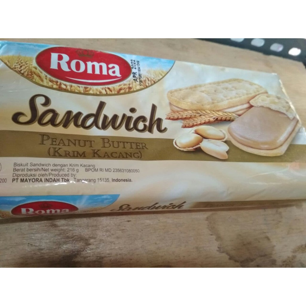 

Roma Sandwich Krim Kacang